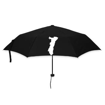 Alsace T-Shirt Cadeau Humour - Parapluie standard - noir - Devant