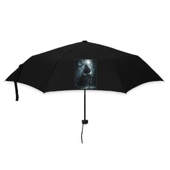 Weißer Haie Weißer Hai - Regenschirm (klein) - Schwarz - Vorne