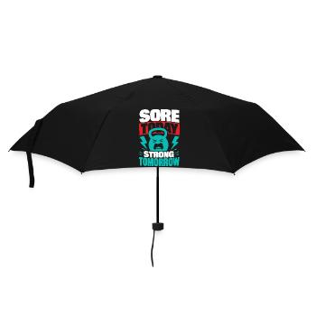 Courbatures aujourd’hui Forte demain Forme physique - Parapluie standard - noir - Devant