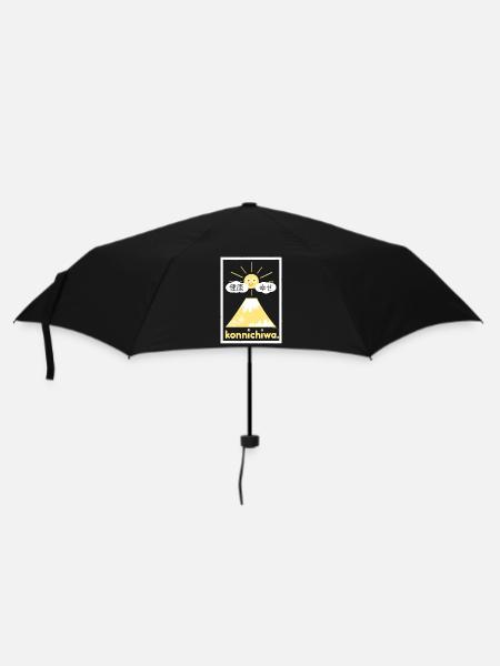 konnichiwa. drôlig. - Regenschirm (klein) - Schwarz