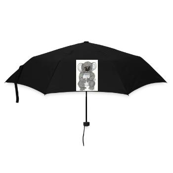Koala - Parapluie standard - noir - Devant