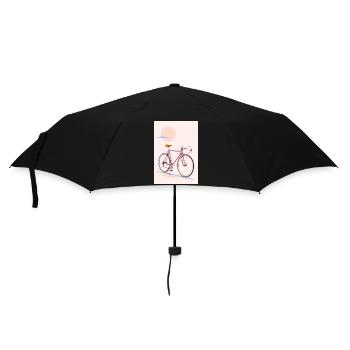 Le manège — Rétro Cruiser/rose - Parapluie standard - noir - Devant