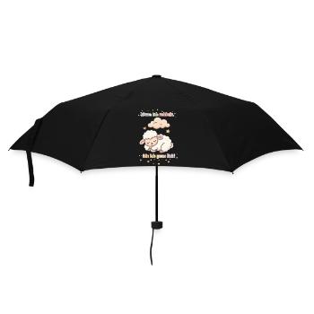 Baby schläft - Regenschirm (klein) - Schwarz - Vorne