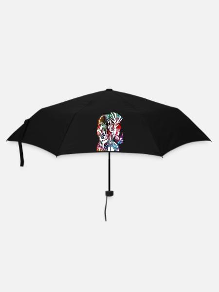 Radfahrer - Regenschirm (klein) - Schwarz