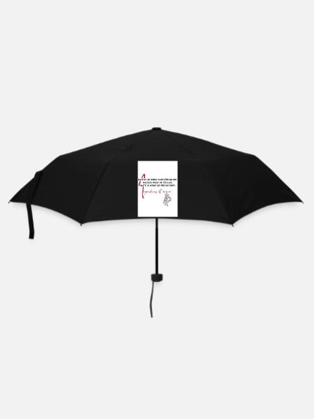 Irgendwas ist immer - Regenschirm (klein) - Schwarz