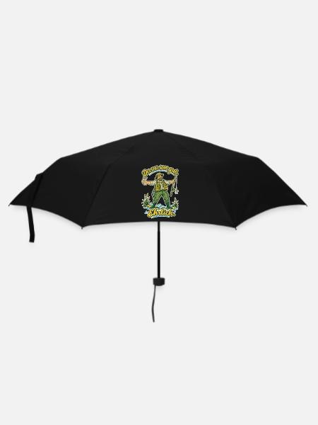 Angler Der war sooo groß - Regenschirm (klein) - Schwarz