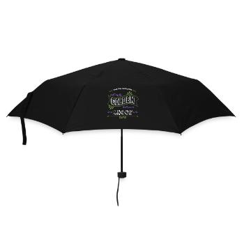 bachhund bday chiot pet greyhound noël - Parapluie standard - noir - Devant
