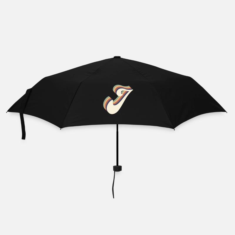 Buchstabe j - Regenschirm (klein) - Schwarz