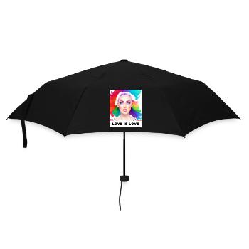 Mignon LGBT Fille colorée L’amour est l’amour Pride - Parapluie standard - noir - Devant