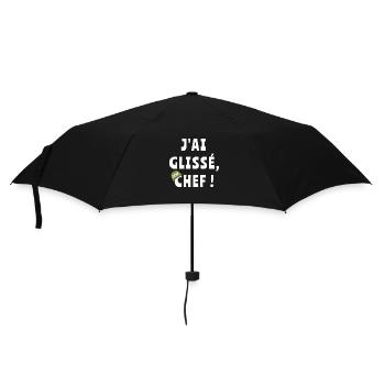 J’ai glissé chef - Parapluie standard - noir - Devant