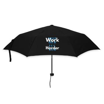 work harder 2 - Parapluie standard - noir - Devant