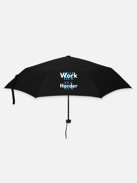 work harder 2 - Parapluie standard - noir
