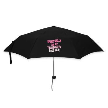 Geistlich bin ich auf der Scholastic Book Fair - Regenschirm (klein) - Schwarz - Vorne