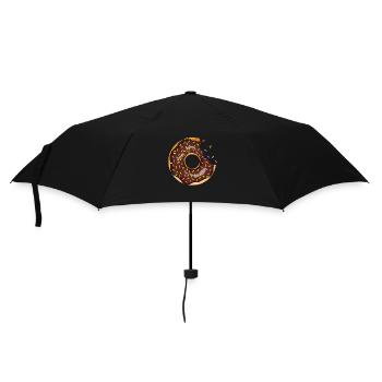 Donut Crunch essen Metzgergebäck 120 4 Q - Regenschirm (klein) - Schwarz - Vorne