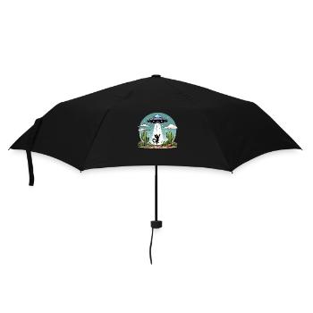 Ufo Cat Space Aliens Space Cactus Drôle Amusant - Parapluie standard - noir - Devant