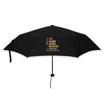 Eat Sleep Golden Retriever Repeat GR Dog Retriever - Umbrella (small) - black - Front