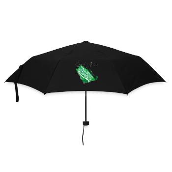 Saudi Arabia Flag in Saudi Arabia Map EN - Umbrella (small) - black - Front