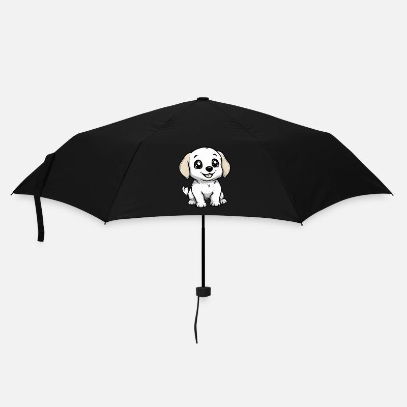 Labrador Hund Niedlich - Regenschirm (klein) - Schwarz