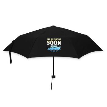 Je serai bientôt à terre Pédalo - Parapluie standard - noir - Devant