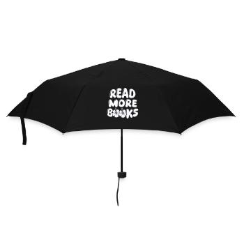 Lire plus de livres - Parapluie standard - noir - Devant