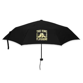 The Ring Is My Playground Boxer Sports Gym Athlete - Umbrella (small) - black - Front