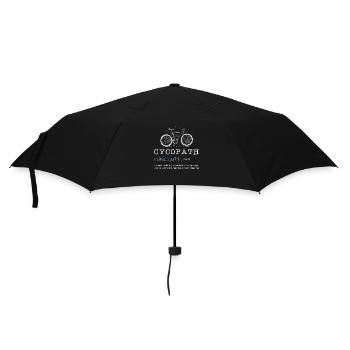 Cycopath Fahrrad & Bike Fahrer - Regenschirm (klein) - Schwarz - Vorne