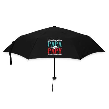 J'ai deux titres papa et papy - Parapluie standard - noir - Devant