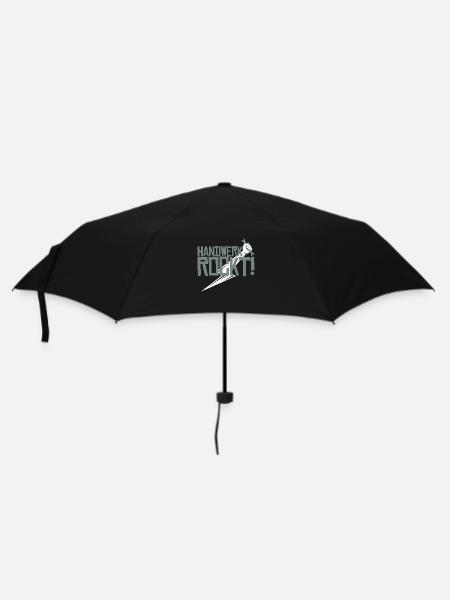 Handwerk rockt - Regenschirm (klein) - Schwarz