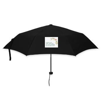Muttertag - Regenschirm (klein) - Schwarz - Vorne