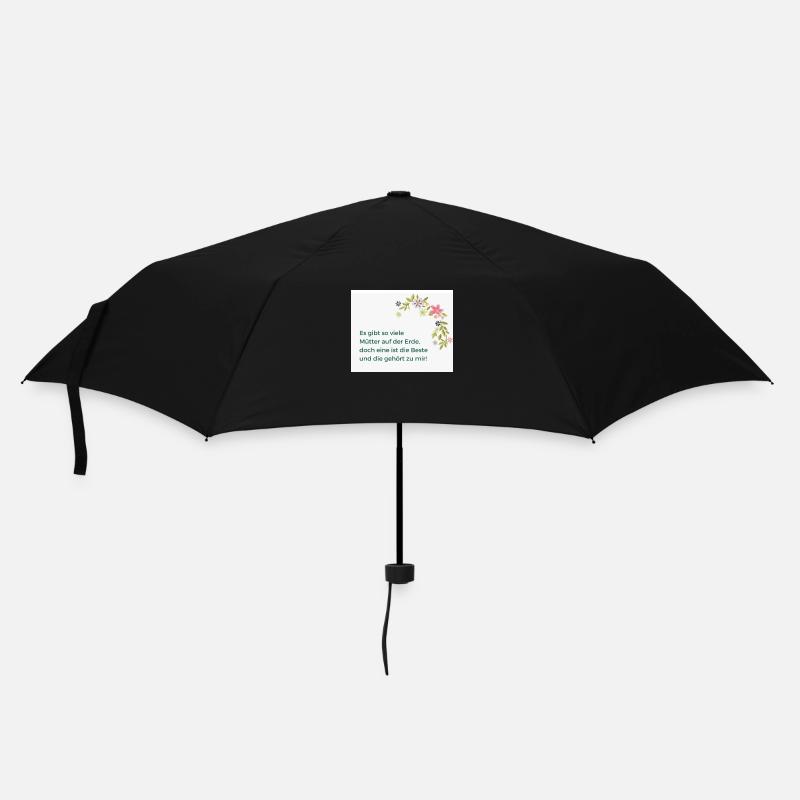 Muttertag - Regenschirm (klein) - Schwarz