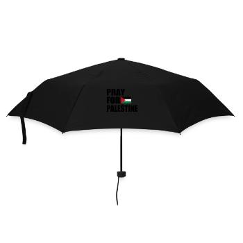 Pray for palestine - Regenschirm (klein) - Schwarz - Vorne
