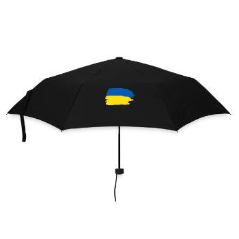Ukraine - Regenschirm (klein) - Schwarz - Vorne