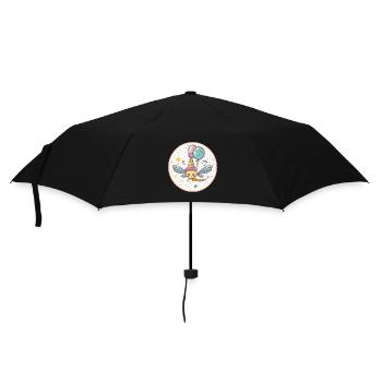 Libelle Geburtstag Baby - Regenschirm (klein) - Schwarz - Vorne