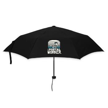 Postangestellte - Regenschirm (klein) - Schwarz - Vorne