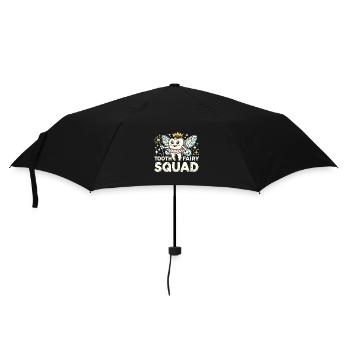 Zahnfeen-Truppe - Regenschirm (klein) - Schwarz - Vorne