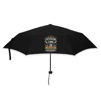 Février 1995 28 Ans Rétro Cadeau D'anniversaire - Parapluie standard - noir - Devant