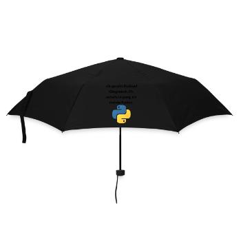 Ich spreche fließend Klingonisch... - Regenschirm (klein) - Schwarz - Vorne