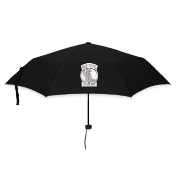 Sprich zu der Pfote Katze Geschenk - Regenschirm (klein) - Schwarz - Vorne