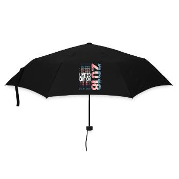 Limited Edition Since 2018 Birthday Vintage 2018 - Umbrella (small) - black - Front