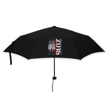 Limited Edition seit 2015 Geburtstag Vintage 2015 - Regenschirm (klein) - Schwarz - Vorne