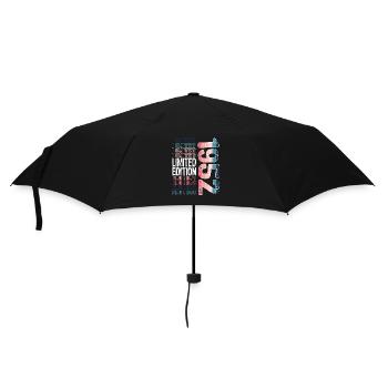 Limited Edition seit 1952 Geburtstag Vintage 1952 - Regenschirm (klein) - Schwarz - Vorne