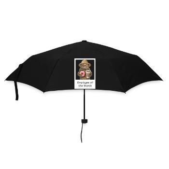 Cat Design -Cat Shirt - Employee of the month - Umbrella (small) - black - Front