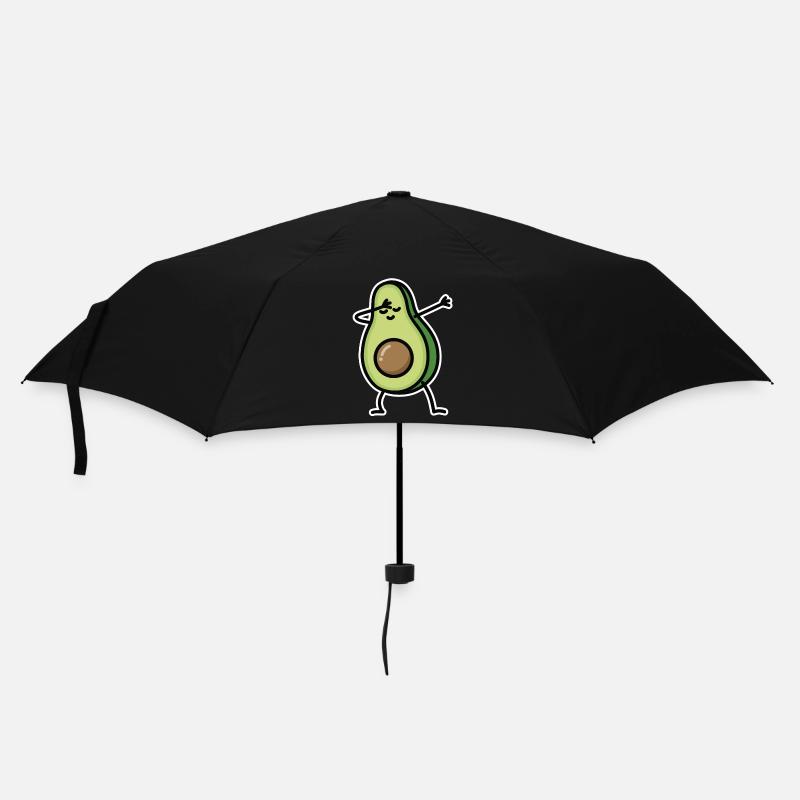 Avocado dab dabbing - Regenschirm (klein) - Schwarz
