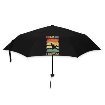 Climbing calls saying funny for climbers - Umbrella (small) - black - Front