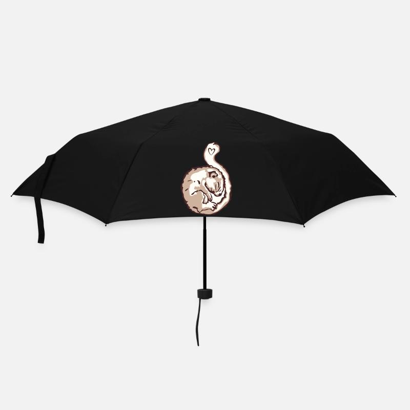 Haselmaus - Regenschirm (klein) - Schwarz