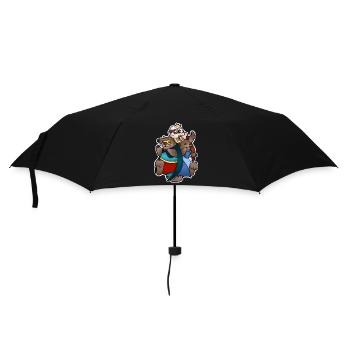 TAZZ TALKS | Fourronneurs - Parapluie standard - noir - Devant