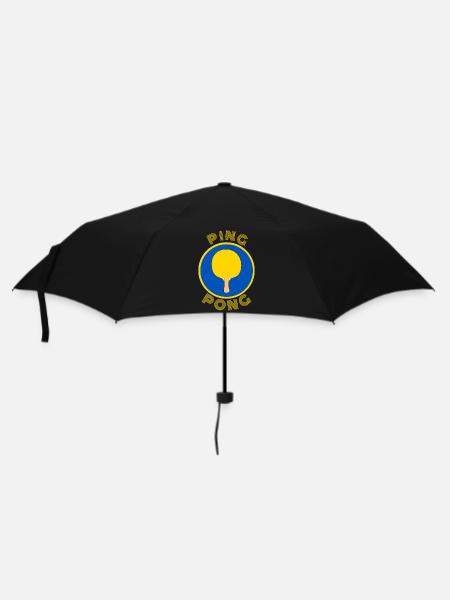 Ping Pong bleu et Jaune - Parapluie standard - noir