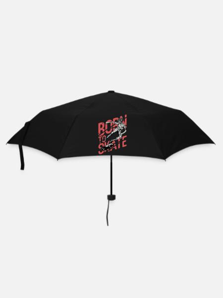 NÉ SKATE BOARDER SK8 LONGBOARDER MOTIFS DE PATINAGE - Parapluie standard - noir