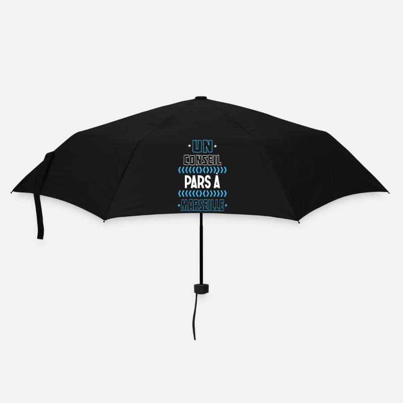 Marseille, humour - Parapluie standard - noir