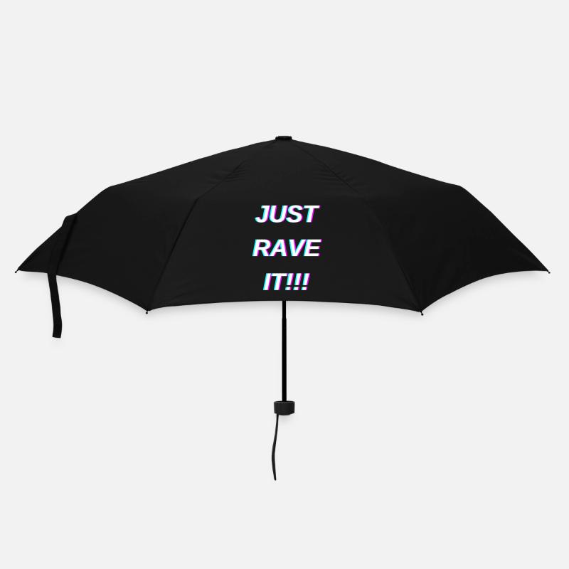 Just rave it light - Umbrella (small) - black